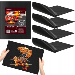 Tefloninis grilio kilimėlis griliui 50x40 padėklai 4 vnt