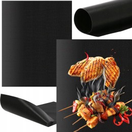 Tefloninis grilio kilimėlis griliui 50x40 padėklai 4 vnt