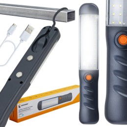 Belaidė dirbtuvių lempa LED + USB 30W