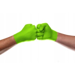 Mercator gogrip green - pirštinės, nitrilas, be pudros su deimantine tekstūra