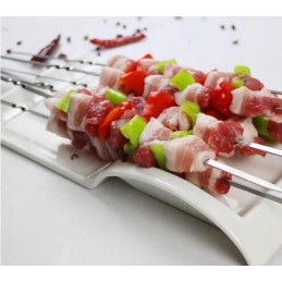 Šampūno iešmeliai, 6 vnt, 45 cm, šašlykui, laužui