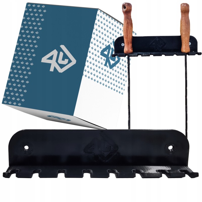 Pakabos laikiklis šakėms ir laužo lazdoms