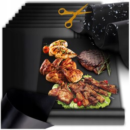 Tefloninio kilimėlio grilio kilimėlis kepimui daugkartinio naudojimo bbq padėklas 8 vnt