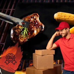 Tefloninio kilimėlio grilio kilimėlis kepimui daugkartinio naudojimo bbq padėklas 8 vnt