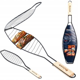 Žuvies kepsninės grotelės, uždaros, metalinės, plieninės grotelės