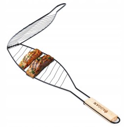 Žuvies kepsninės grotelės, uždaros, metalinės, plieninės grotelės