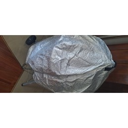 Juodas apvalus kepsninės dangtis 90x77cm vandeniui atsparus oxford 420d