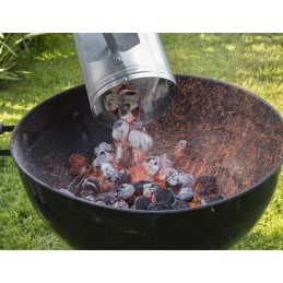 Nerūdijančio plieno grilio apšvietimo kaminas 27 5 cm