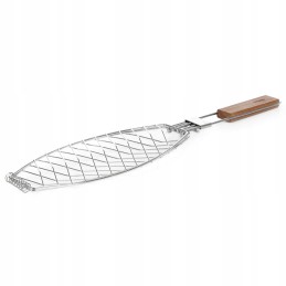 Lengvas grilio krepšelis skirtas kepti žuvį 55x13x3 cm homla