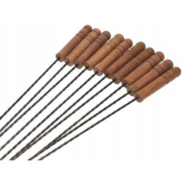 Šakės, židinio šakutė, 100 cm, lazda, įdėklas - 10 vnt