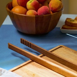 Lengvos grilio žnyplės iš akacijos medienos 60 cm homla