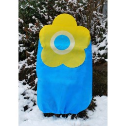 Apsauginis gobtuvas mėlynai geltonos gėlės m