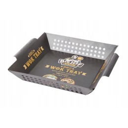 Didelis Jeff plieninis grilio padėklas