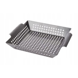 Didelis Jeff plieninis grilio padėklas