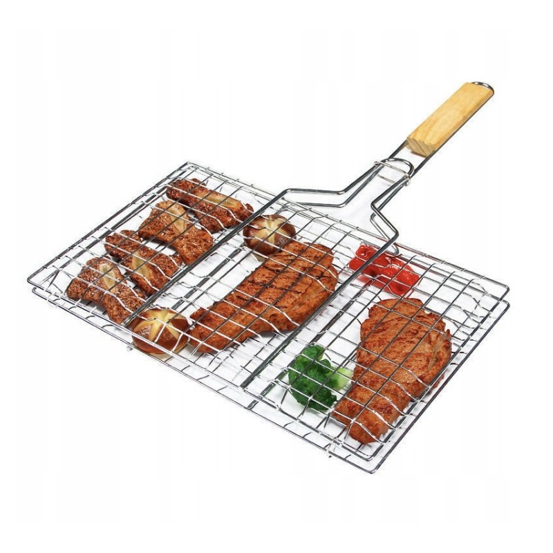 Grilis mėsai, kepsniams, žuviai kepti, 34x22x2cm