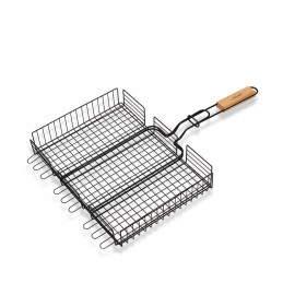 Grotelės mėsai, žuviai ir daržovėms kepti, uždaros, plieninės grilio grotelės 25x30