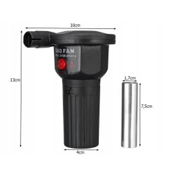Electric blower for grill, stove, fireplace, bbq