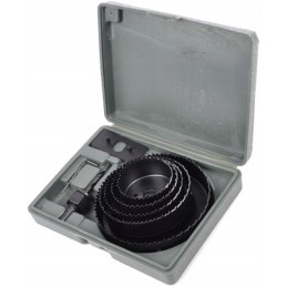 Siūlome 8 dalių skylių pjūklų rinkinį. 51-102 mm