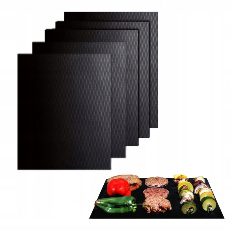 5 universalių, daugkartinių tefloninių kilimėlių rinkinys – ruoškite mėgstamus patiekalus kaip geriausias virėjas!