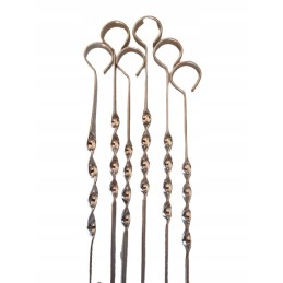 Šampūniniai iešmeliai kebabų mėsai, 60 cm, 6 vnt