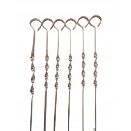 Šampūniniai iešmeliai kebabų mėsai, 60 cm, 6 vnt