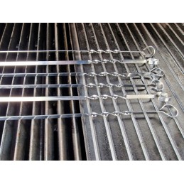 Šampūniniai iešmeliai kebabų mėsai, 60 cm, 6 vnt