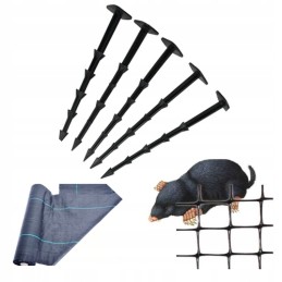 Smeigtukai agrotekstilei, smeigtukai tvirtinimui 15cm agrotekstile tinkleliu kurmiams