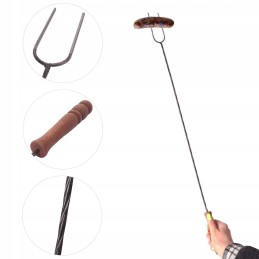 10vnt trumpa grilio šakutė laužui