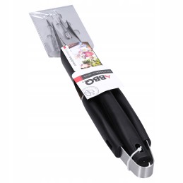 Indai, kepsninės reikmenys, kepsninės žnyplės, mentelė, šakutė, 3 elementų rinkinys