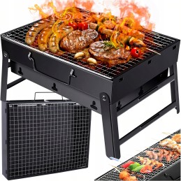 Turistinė nešiojama sulankstoma iškylos kepsninė su anglimis