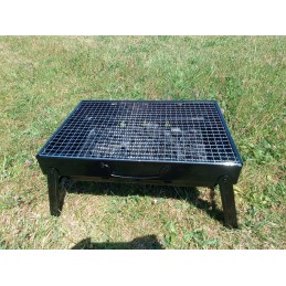 Sodo grilis su anglimis, sulankstomas, nešiojamas, turistinis lagaminas, grotelės