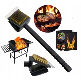 3in1 grilio valymo šepetys