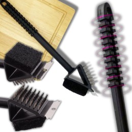 3in1 grilio valymo šepetys