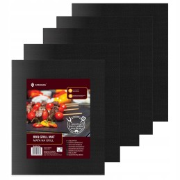 Tefloninis grilio kilimėlis griliui 50x40 padėklai 5 vnt