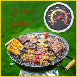 Smokehouse BBQ grilio termometras nuo 10 iki 450 °C 70 mm zondas, nuimamas kietas
