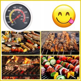 Smokehouse BBQ grilio termometras nuo 10 iki 450 °C 70 mm zondas, nuimamas kietas