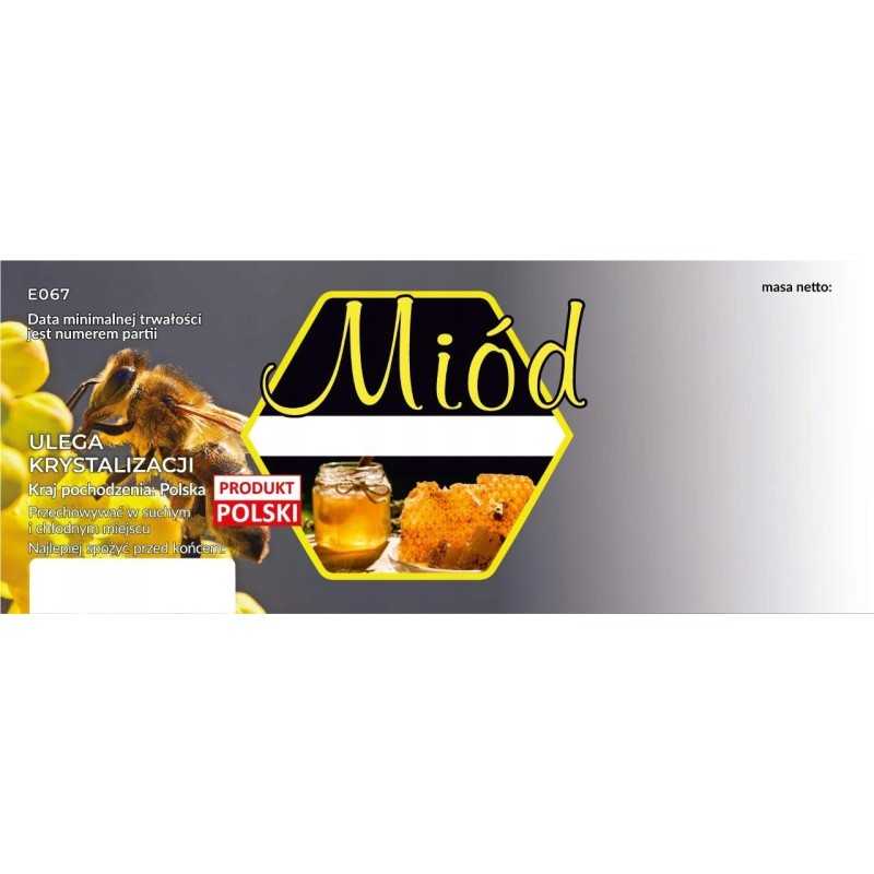 Didelės universalios medaus etiketės, 100 vnt