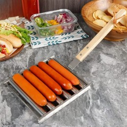 Grotelės dešrainiams, dešrelės, dešrelės griliui, grilio skrudintuvas dešrainiams