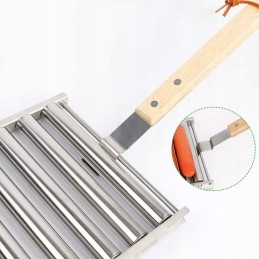 Grotelės dešrainiams, dešrelės, dešrelės griliui, grilio skrudintuvas dešrainiams