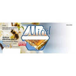 Didelės universalios medaus etiketės, 100 vnt