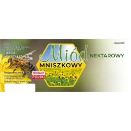 Didelės etiketės kiaulpienių naktar medui, 100 vnt