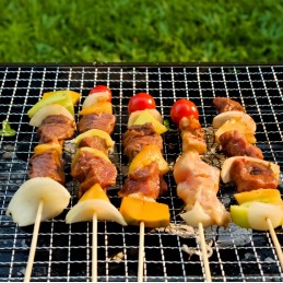 Nešiojama kepsninė, didelė, sulankstoma, ištraukiama, stačiakampė stovyklavietė