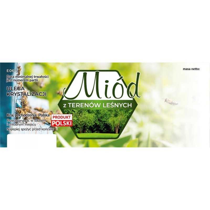 Didelės etiketės medui iš miško plotų, 100 vnt