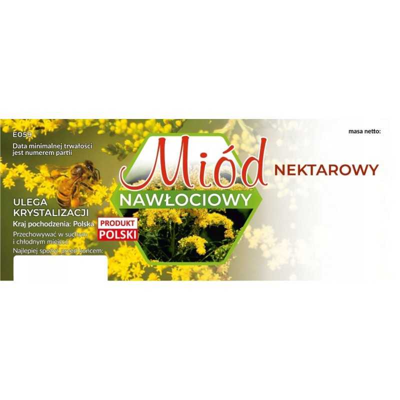 Didelės etiketės auksašakių nektariniam medui, 100 vnt