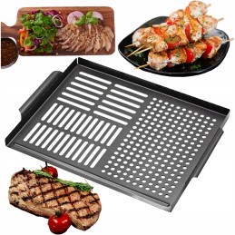 Orkaitės grotelės, daugkartinio naudojimo grilio padėklo plokštė, 40 x 29 cm