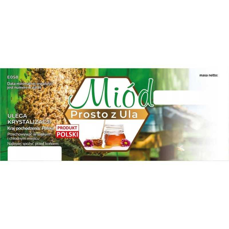 Didelės medaus etiketės, medus tiesiai iš avilio, 100 vnt