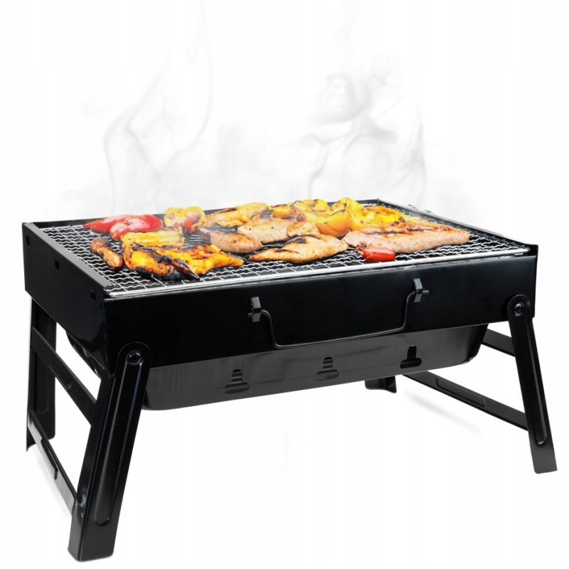 Nešiojama turistinė kepsninė, sulankstomas stačiakampis stovyklavimo lagaminas