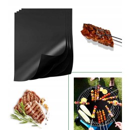 Tefloninis kilimėlis, grilio kilimėlis, kepimo skarda, daugkartinio naudojimo bbq padėklas, 10 vnt