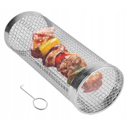 Nerūdijančio plieno grilio krepšys