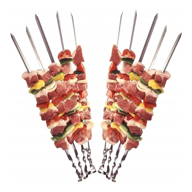 Smeigtukai, šašlykų iešmeliai, 6 vnt.